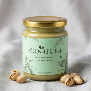 SUMSUM Tahini with Pistachio - Premium Flavored Tahini