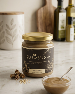SUMSUM Whole Grain Sesame Tahini - Sugar-Free